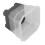 20Pcs Nursery Pot Planters Reusable Silicone Plastic Square Transparent Black 9