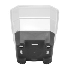 20Pcs Nursery Pot Planters Reusable Silicone Plastic Square Transparent Black