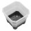 20Pcs Nursery Pot Planters Reusable Silicone Plastic Square Transparent Black 7