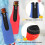 4 Stück Neopren Bierflaschen-Isolierhülle Zip-Up 6