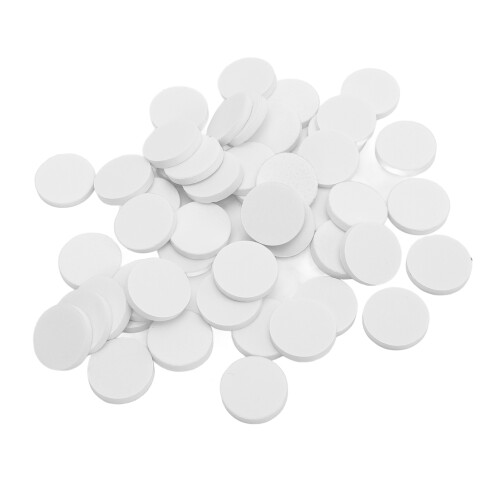 50 pezzi disco lucidante per unghie da 25 mm grana 2000 bianco 1