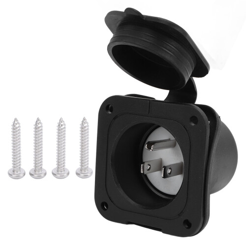 Prise d'alimentation pour camping-car à bride 125 V 15 A 2