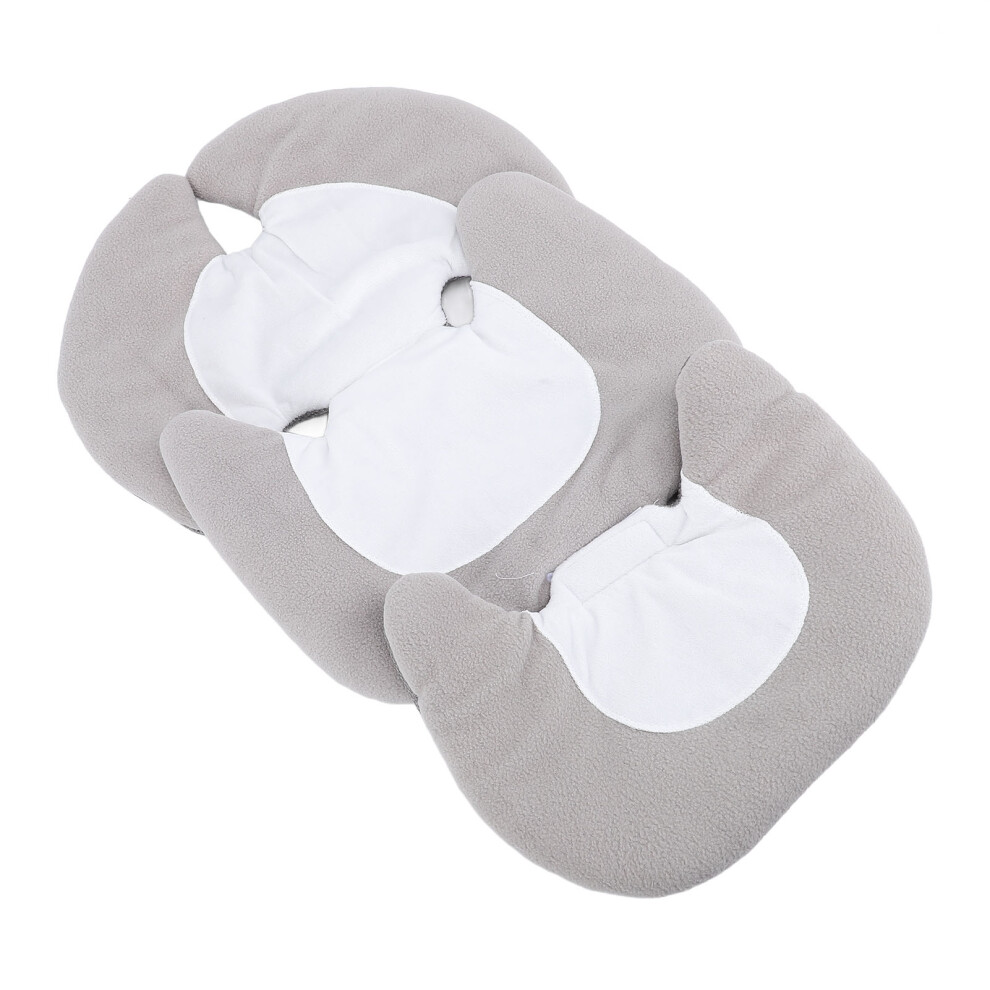 Baby Carseat Insert 3D Hollow Washable Cushion, 37x60cm, Grey White