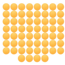 60Pcs Plastic Table Tennis Balls Outdoor Sports Canned Yellow