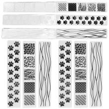9Pcs Plastic Embossing Folders for Paper Craft DIY Scrapbooking 14.9cm