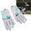 Guanti da calcio S ciano silicone antiscivolo paio 16