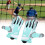 Guanti da calcio S ciano silicone antiscivolo paio 13