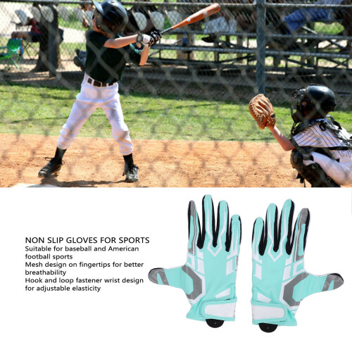 Guanti da calcio S ciano silicone antiscivolo paio 2