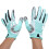 Guanti da calcio S ciano silicone antiscivolo paio 9