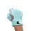 Guanti da calcio S ciano silicone antiscivolo paio 11
