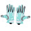 Guanti da calcio S ciano silicone antiscivolo paio 2