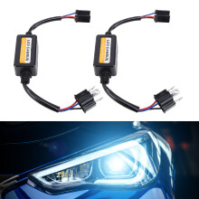 LED Headlight Decoder 2pcs H4 CANbus Anti Flicker Resistors for 9-16V DC Power