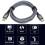 DisplayPort 2.1-Kabel 16K 30 Hz 40 Gbps 2 m Männlich zu Männlich für Gaming HDR FreeSync 16
