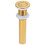 Durable Gold Bathroom Sink Drain Without Overflow Anti Clogging Design 2