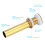 Durable Gold Bathroom Sink Drain Without Overflow Anti Clogging Design 3