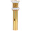 Durable Gold Bathroom Sink Drain Without Overflow Anti Clogging Design 1