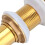 Durable Gold Bathroom Sink Drain Without Overflow Anti Clogging Design 8