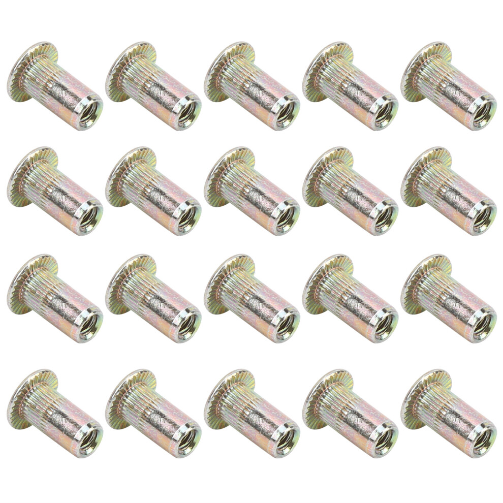 Color Zinc Plated M3 Rivet Nuts 100Pcs - Durable & Corrosion Resistant 7901333638379