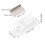 Set da 2 chiavistelli per cassetto RV ABS bianco lucchetto per armadio 2