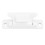 Set da 2 chiavistelli per cassetto RV ABS bianco lucchetto per armadio 16