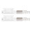 Set da 2 chiavistelli per cassetto RV ABS bianco lucchetto per armadio 3
