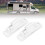 Set da 2 chiavistelli per cassetto RV ABS bianco lucchetto per armadio 1