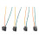 4 piezas de arnés de cableado para faros DC12-24V para H1 1
