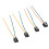 4 piezas de arnés de cableado para faros DC12-24V para H1 15