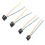4 piezas de arnés de cableado para faros DC12-24V para H1 6