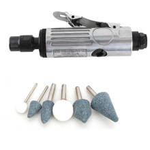 Kit de amoladora rotativa de aire de metal de 1/4 de pulgada, 3 mm/6 mm, 20000RPM