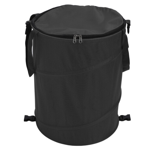 Camping-Mülleimer Pop Up 37.8L 34x40cm schwarz 2