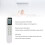 YKR N/301E Sostituzione Telecomando ABS AC, 2x AAA 4