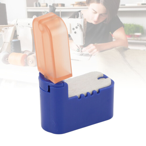 Sewing Thread Oil Box, 50 ml, Blue, Magnet & Leak-Proof Plastic