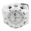 Men's Multifunctional Quartz Watch, White, 47mm Dial & Silicone Strap 15
