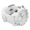 Men's Multifunctional Quartz Watch, White, 47mm Dial & Silicone Strap 16