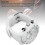 Men's Multifunctional Quartz Watch, White, 47mm Dial & Silicone Strap 7