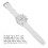 Men's Multifunctional Quartz Watch, White, 47mm Dial & Silicone Strap 2