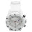 Men's Multifunctional Quartz Watch, White, 47mm Dial & Silicone Strap 1