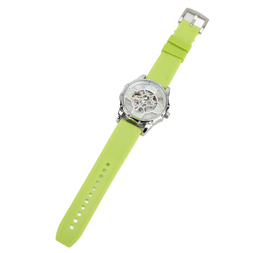 Fully Automatic Skeleton Dial Mechanical Watch with Clover Design