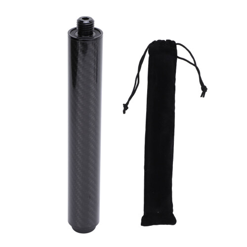 Extensor de taco de pool de fibra de carbono negro de 8 pulgadas 1
