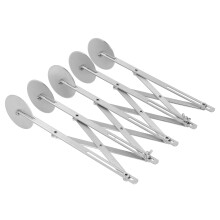 Adjustable 5-Wheel Stainless Steel Pizza & Pastry Cutter Rust-Free