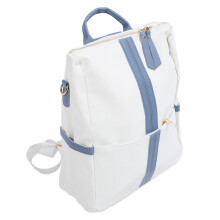 Damentasche Rucksack Große Kapazität Weiches PU-Leder Modischer Lässiger Damenrucksack für Arbeit, Reisen, Einkaufen Blau