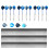 High-Stability 12Pcs Soft Dart Set with Replaceable Parts for Beginners 12