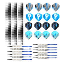 High-Stability 12Pcs Soft Dart Set with Replaceable Parts for Beginners