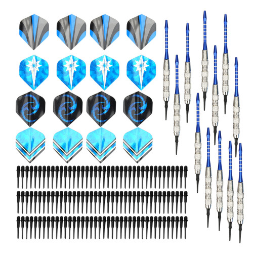 High-Stability 12Pcs Soft Dart Set with Replaceable Parts for Beginners 1