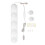LED Vanity Mirror Lights 5 Bulbs 3 Color Temp, Dimmable USB 2