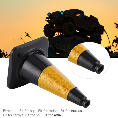 Reflective RC Traffic Cone - Universal for Model Cars Black 2