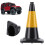 Reflective RC Traffic Cone - Universal for Model Cars Black 12