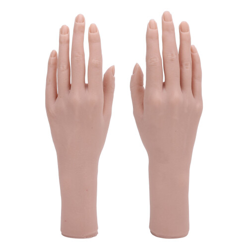 Modèle de main en silicone pour nail art 26x8 cm, pliable 2