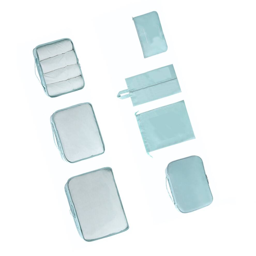 7 StüCk PackwüRfel Aus Polyester, Wasserdicht, FüR Koffer, Packsets FüR GeschäFtsreise Und Urlaub-image